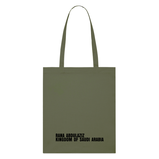 YOUR NAME TOTE BAG - khaki