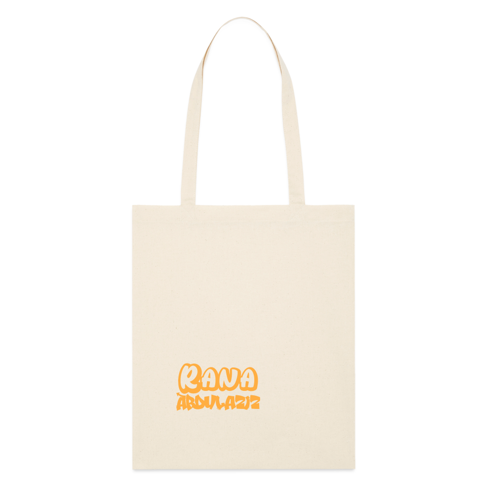 YOUR NAME TOTE BAG #2 - natural raw