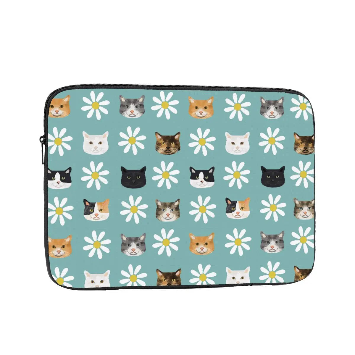 Shockproof Case 12" 13" 15" 17" Cats And Daisies Laptop Bag Sleeve Animal Notebook Bag Case